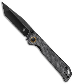 Kizer Azo Vanguard Begleiter 2 Tanto Knife Black Micarta (3.4" Black SW)