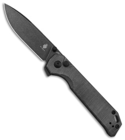 Kizer Azo Vanguard Begleiter XL Button Lock Knife Black Micarta (3.9" Black SW)