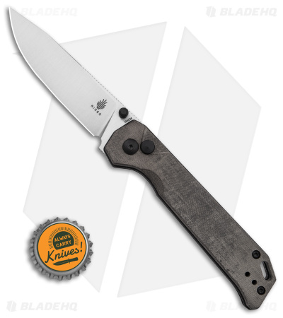 Kizer Azo Vanguard Series Begleiter 2 Button Lock Knife Black Micarta (3.5" SW)