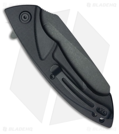 Kubey Anteater Liner Lock Knife Black G-10 (3.5" Black SW D2)