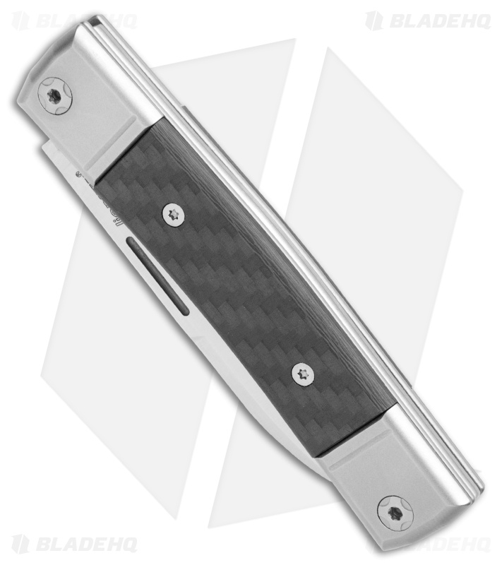LionSteel BestMan 2 Drop Point Traditional Slip Joint Knife Carbon Fiber