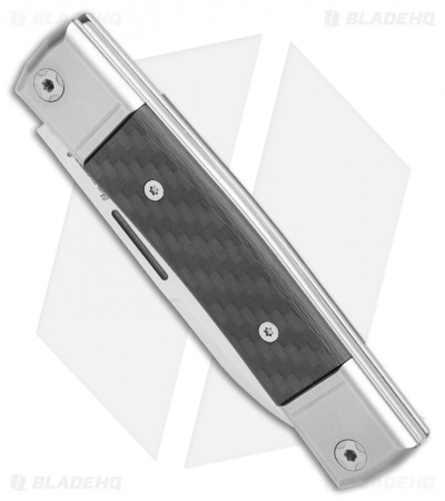LionSteel BestMan 2 Drop Point Traditional Slip Joint Knife Carbon Fiber