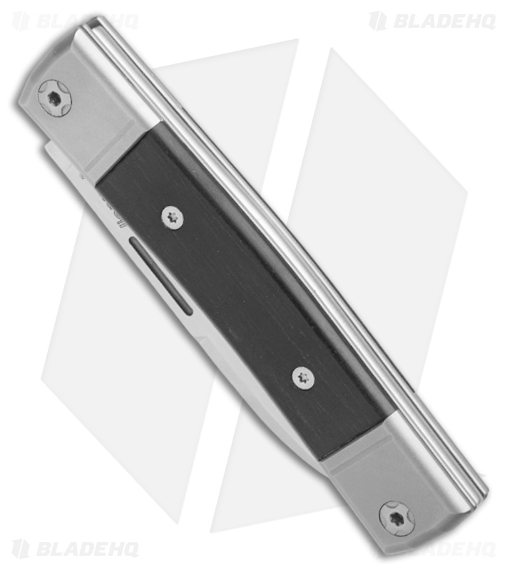 LionSteel BestMan 2 Drop Point Traditional Slip Joint Knife Ebony Wood