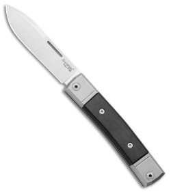 LionSteel BestMan 2 Drop Point Traditional Slip Joint Knife Ebony Wood