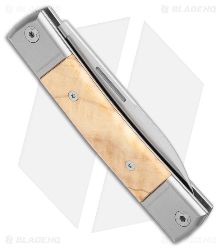 LionSteel BestMan 2 Drop Point Traditional Slip Joint Knife Olive Wood