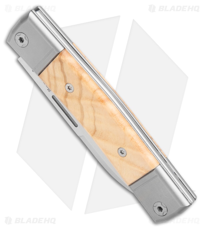 LionSteel BestMan 2 Drop Point Traditional Slip Joint Knife Olive Wood