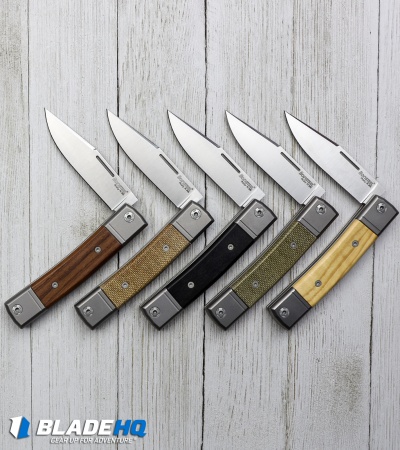 LionSteel BestMan Traditional Slip Joint Knife Santos Wood (2.88" Satin)