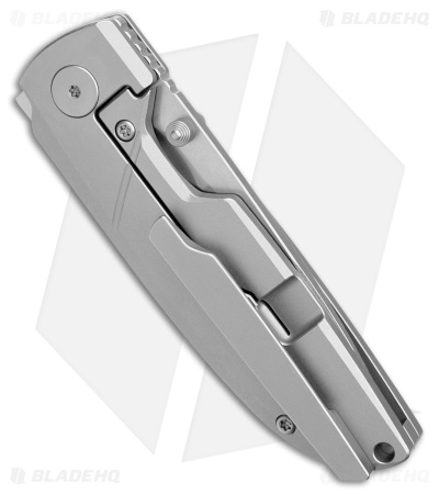 Matsey Basilisk Frame Lock Knife Stonewashed Titanium (3" SW)