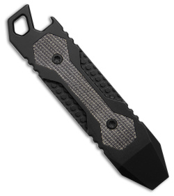 Matsey HEXBAR Black Micarta Titanium Pry Bar (3.5" Black Stonewash)