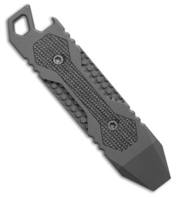 Matsey HEXBAR Black Micarta Titanium Pry Bar (3.5" Stonewash)