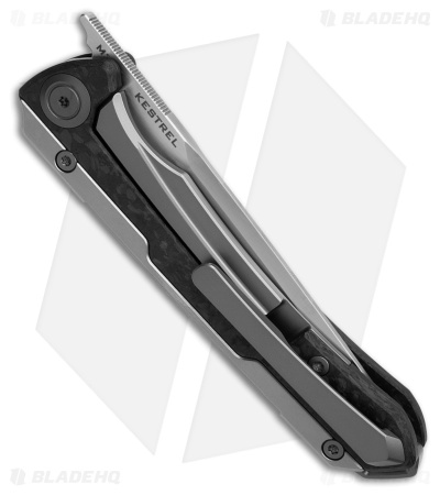 Maxace Kestrel Knife Carbon Fiber Spear (Satin) - Blade HQ