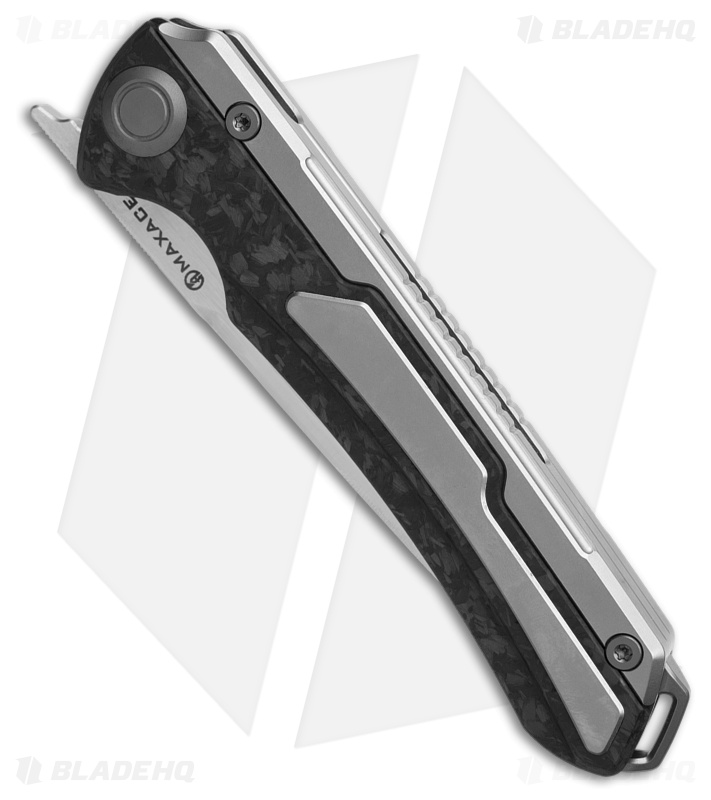 Maxace Kestrel Knife Carbon Fiber Spear (Satin) - Blade HQ