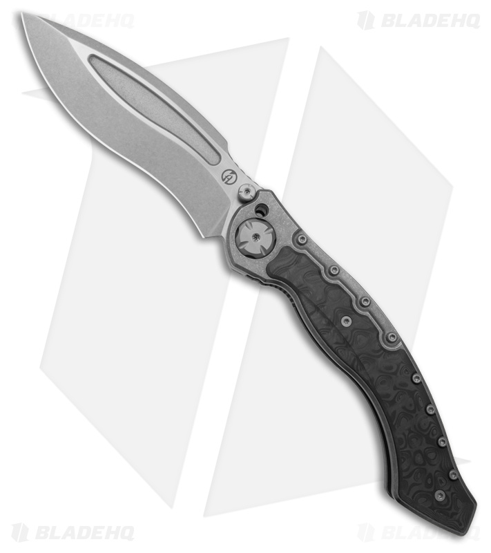 Maxace Vortex M04A Knife Black Swirl CF (5.4
