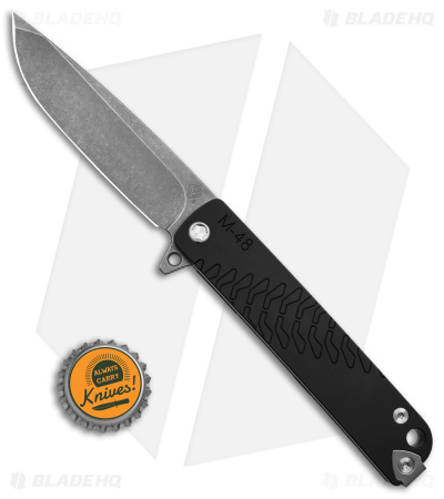 Medford M-48 Hybrid Frame Lock Knife Titanium/Black Aluminum (3.9" Stonewash)