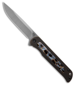 Medford T-Bone Frame Lock Knife Bronze Titanium/Mosaic Inlay (4" SW)