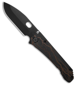 Medford 187DPT Knife Lighning Strike Titanium (3.4" Black PVD)