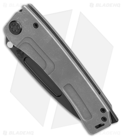 Medford Marauder-H Frame Lock Knife Tumbled Ti w/ PVD Hardware (3.75" Black 3V)