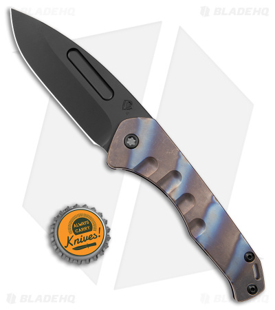 Medford Praetorian Slim Frame Lock Flamed / PVD Hardware (3.3"  Black PVD)