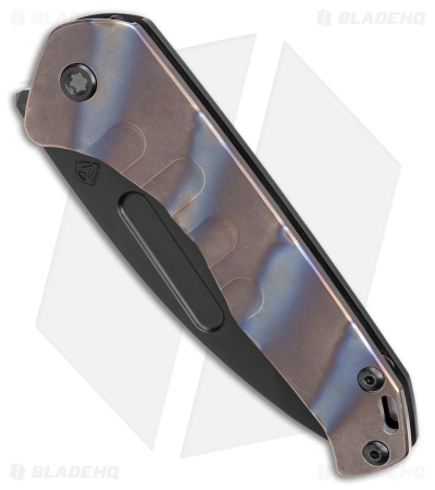 Medford Praetorian Slim Frame Lock Flamed / PVD Hardware (3.3"  Black PVD)