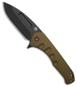 Medford Praetorian Swift FL Flipper Frame Lock Knife Yellow Aluminum (3.3" PVD)