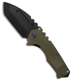 Medford Praetorian Scout MP Liner Lock Knife OD Green G-10 (4" Black)