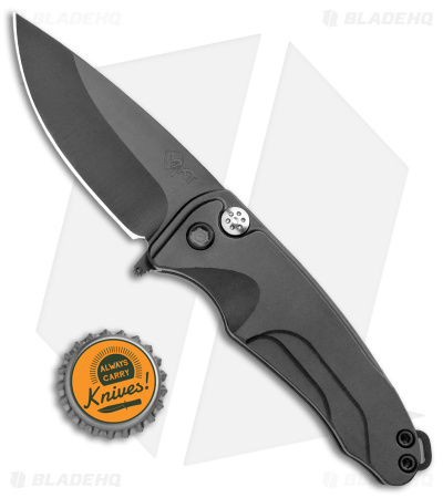 Medford Smooth Criminal Plunge Lock Flipper Knife Black (3" PVD)