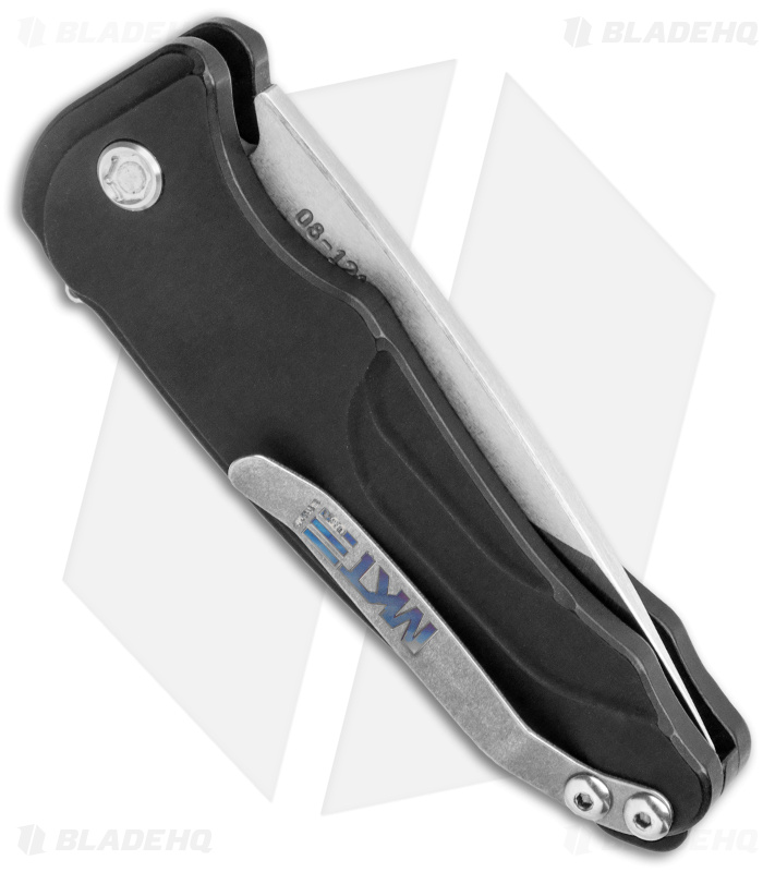 Medford Smooth Criminal Plunge Lock Flipper Knife Black (3" Tumbled)