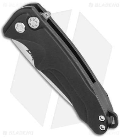 Medford Smooth Criminal Plunge Lock Flipper Knife Black (3" Tumbled)