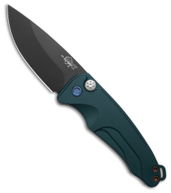 Medford Smooth Criminal Plunge Lock Knife Blue Aluminum (3" Black)