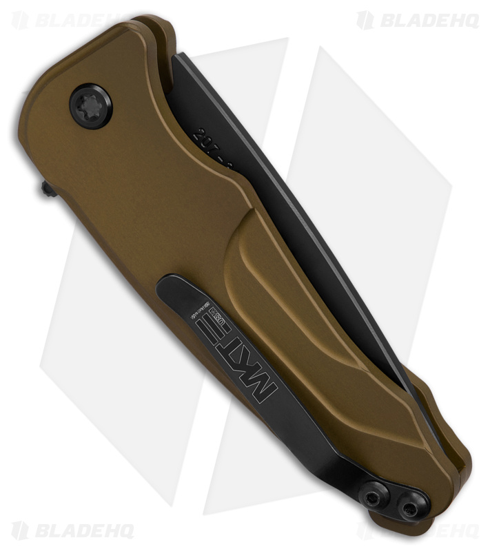 Medford Smooth Criminal Plunge Lock Flipper Knife Yellow (3" Black PVD)
