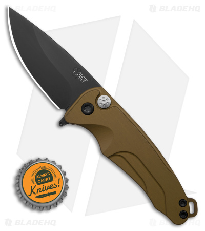 Medford Smooth Criminal Plunge Lock Flipper Knife Yellow (3" Black PVD)