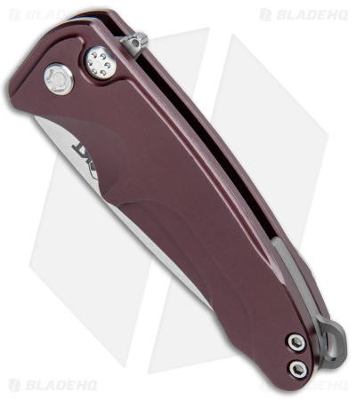 Medford Smooth Criminal Plunge Lock Flipper Knife Red (3" Tumbled)