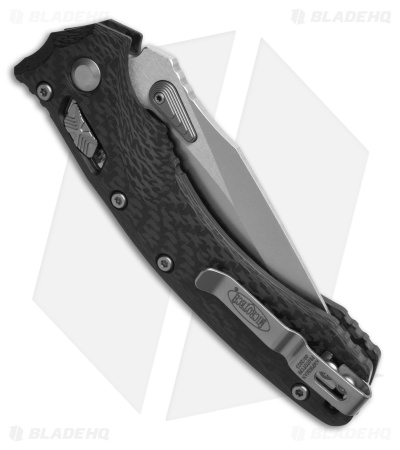 Microtech Amphibian Prototype Ram-Lok S/E Knife Carbon Fiber (3.9" Stonewash)