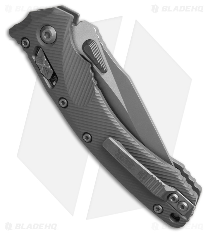 Microtech Amphibian S/E Ram-Lok Knife Fluted Natural Clear Al (3.9" Apoc Serr)