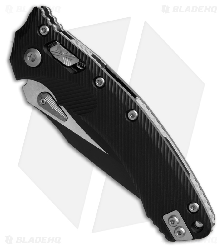 Microtech Amphibian S/E Ram-Lok Knife Fluted Black Aluminum (3.9" Black)