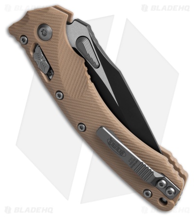 Microtech Amphibian S/E Ram-Lok Knife Fluted Tan G-10 (3.9" Black)
