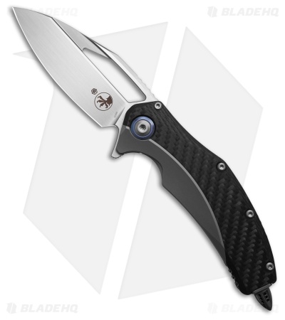 Microtech Matrix S/E Frame Lock Knife Titanium w/ Carbon Fiber (3.8" Hand Satin)