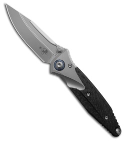 Microtech Socom Bravo Mini S/E Frame Lock Knife CF/Ti (3.4&quot; Black/Gray) | 205985