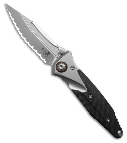 Microtech Socom Bravo Mini S/E Frame Lock Knife CF/Ti (3.4" BB Full Serr)