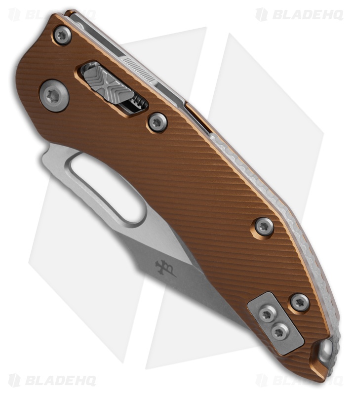 Microtech Stitch Ram-Lok Knife Fluted Tan Aluminum (3.7" Apocalyptic Serr)