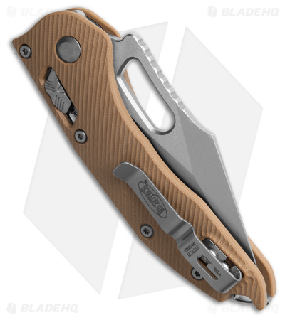 Microtech Stitch Ram-Lok Knife Tan  G-10 (3.7" Stonewash)