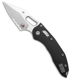 Microtech Stitch Ram-Lok S/E Knife Black Fluted G-10 (3.7" Stonewash Serr)