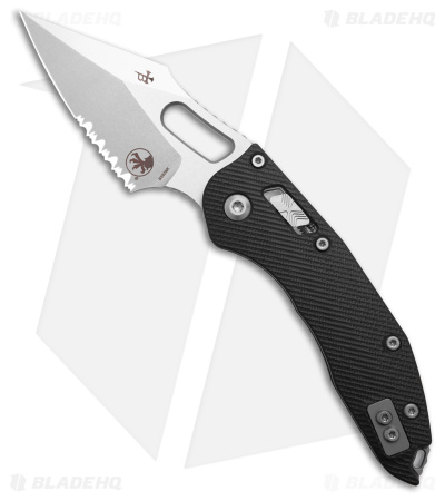 Microtech Stitch Ram-Lok S/E Knife Black Fluted G-10 (3.7" Stonewash Serr)