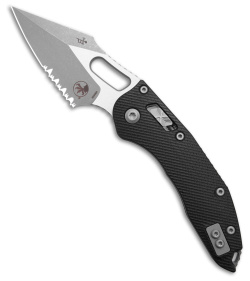 Microtech Stitch Ram-Lok S/E Knife Fluted Black G-10 (3.7" Apocalyptic Serr)