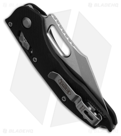 Microtech Stitch Ram-Lok S/E Knife Flute Black G-10 (3.7" SW Serr)