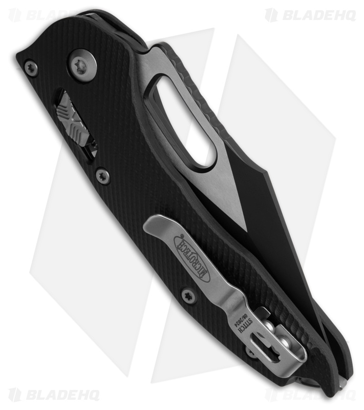 Microtech Stitch Ram-Lok S/E Knife Flute Black G-10 (3.7" Two-Tone Serr)