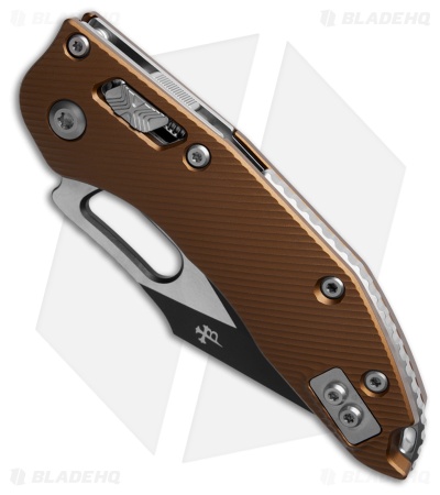 Microtech Stitch Ram-Lok S/E Knife Fluted Tan Aluminum (3.7" Two-Tone Serr)
