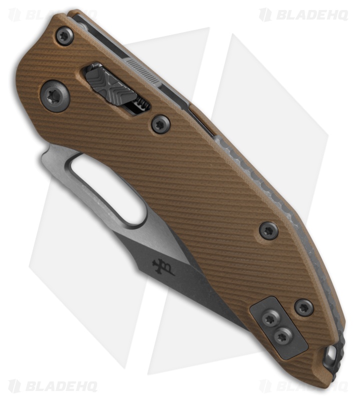 Microtech Stitch Ram-Lok S/E Knife Fluted Tan G-10 (3.7" Apocalyptic Serr)