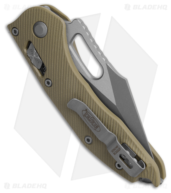 Microtech Stitch Ram-Lok Fluted OD Green G-10/Apac Blade HQ