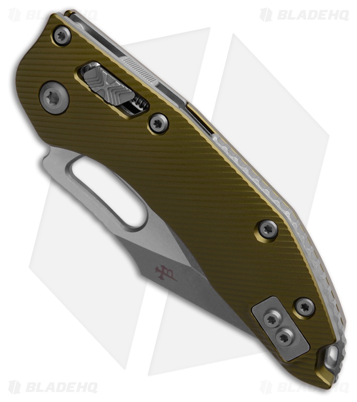 Microtech Stitch S/E Ram-Lok Knife Fluted OD Green Aluminum (3.7" AP Serr)